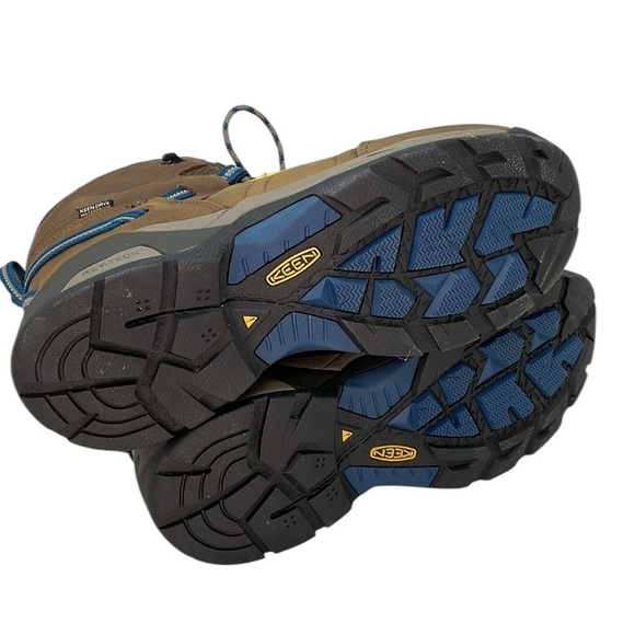 KEEN Men's Brown Leather Utility Hiking Boots Composite Toe Size 13EE Extra Wide - Picture 10 of 11